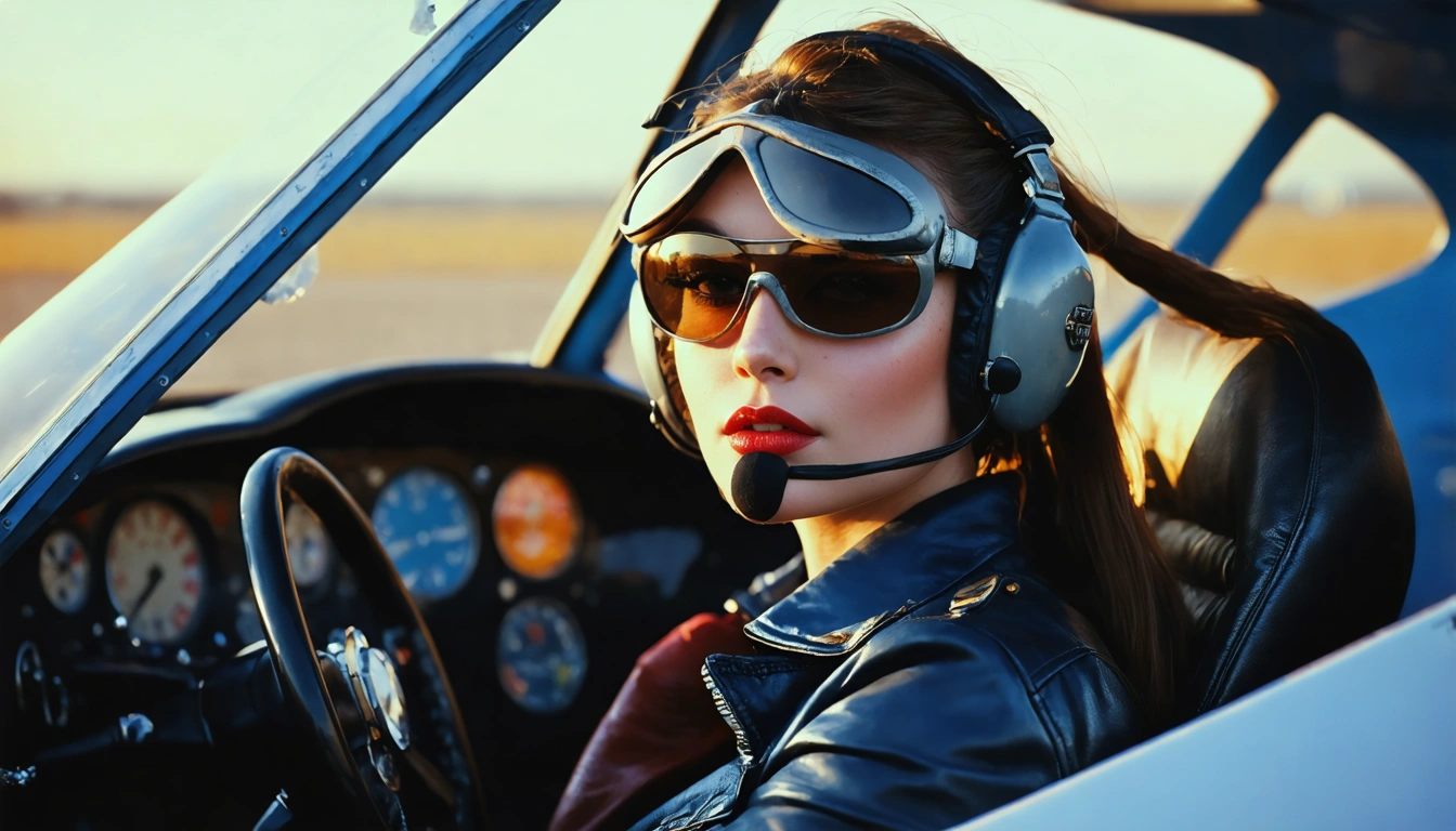 aviator Pin Up