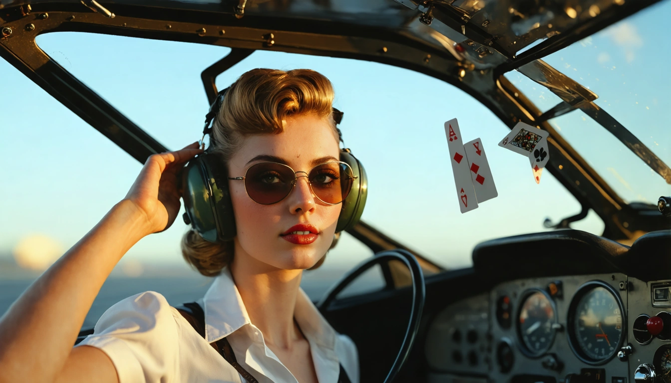 aviator Pin Up